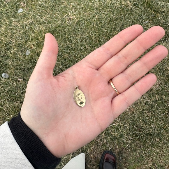 Catbird Jewelry - Florence and Nell custom Original Oval Momento Pendant Charm – Hand Engraved